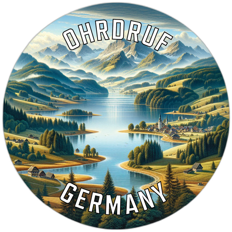 Ohrdruf Germany Souvenir Die Cut Flat Magnet 2-Inch