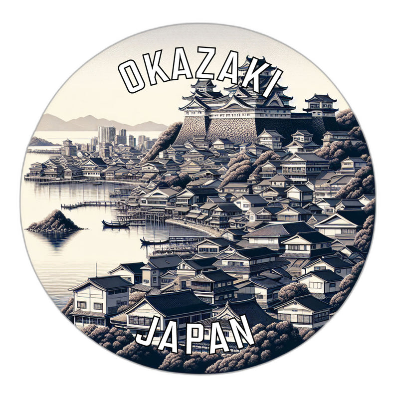Okazaki Japan Souvenir Vinyl Decal Sticker 2-Inch