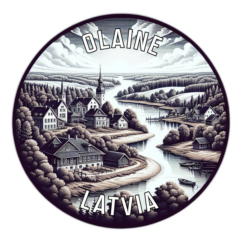 Olaine Latvia Souvenir Vinyl Decal Sticker 6-Inch