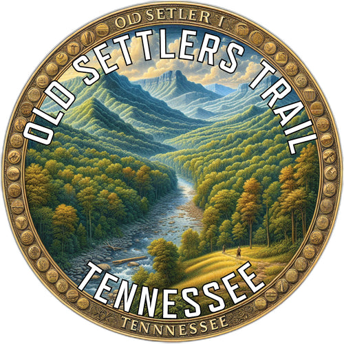 Old Settlers Trail Souvenir Die Cut Flat Magnet 3-Inch