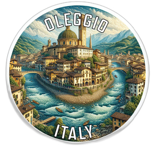 Oleggio Italy Souvenir Die Cut Flat Magnet 2-Inch
