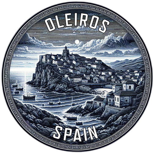 Oleiros Spain Souvenir Vinyl Decal Sticker 2-Inch