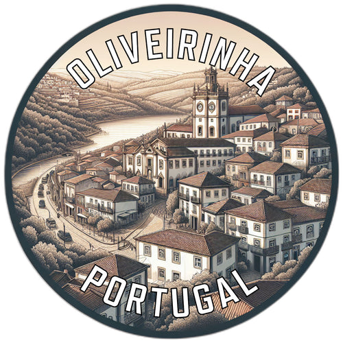 Oliveirinha Portugal Souvenir Die Cut Flat Magnet 2-Inch