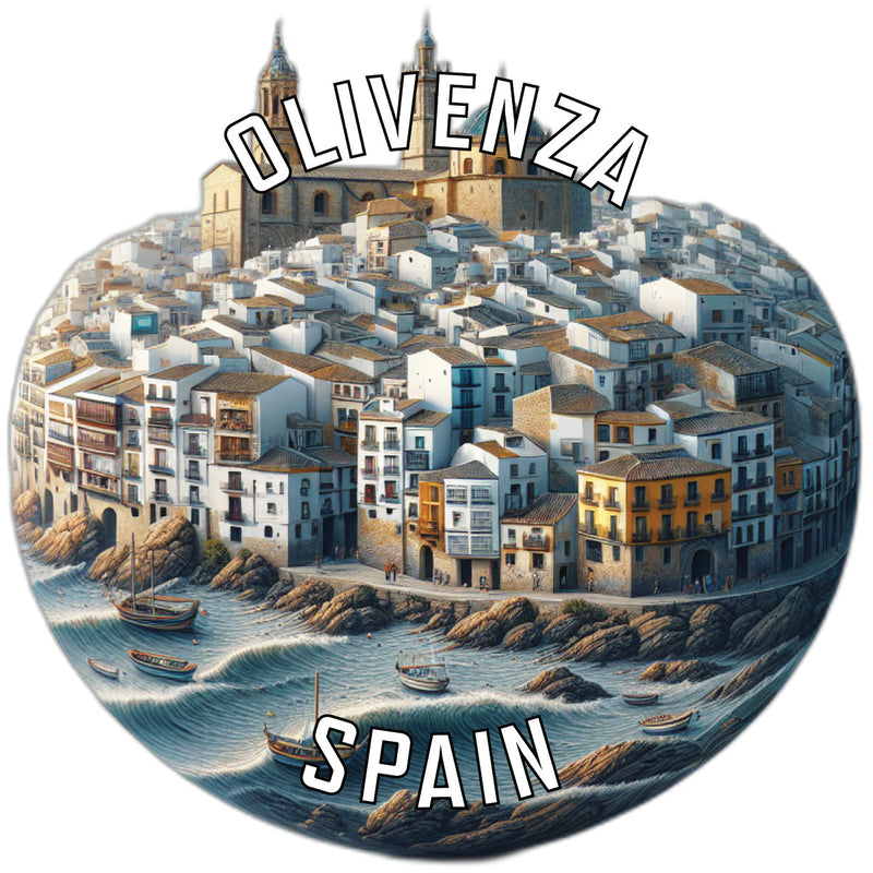 Olivenza Spain Souvenir Die Cut Flat Magnet 6-Inch