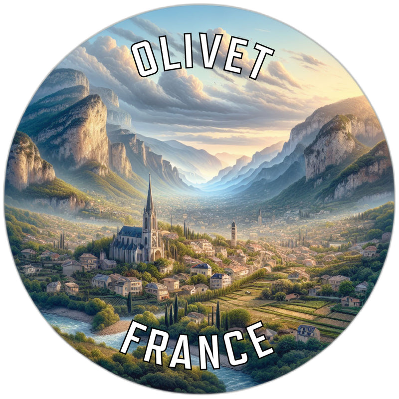 Olivet France Souvenir Vinyl Decal Sticker 2-Inch