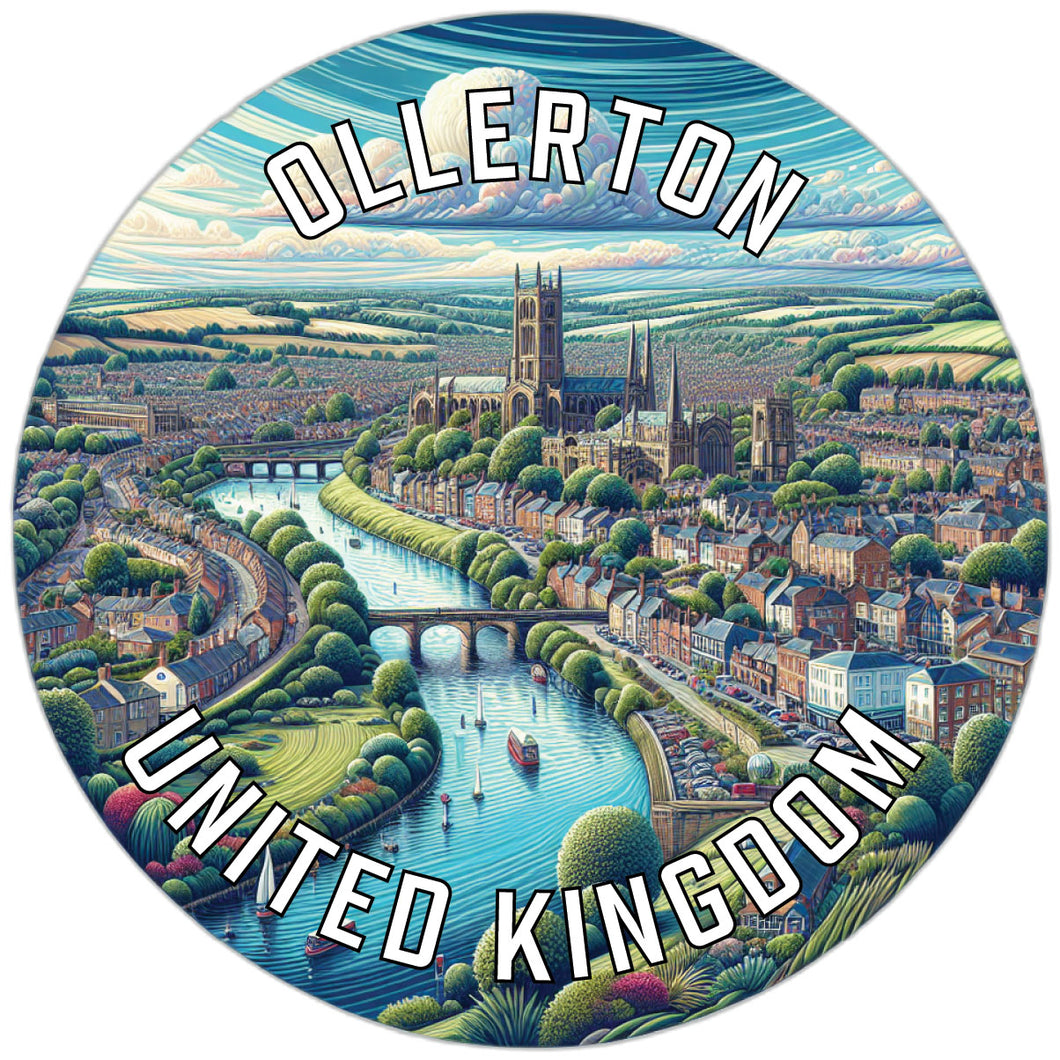 Ollerton United Kingdom Souvenir Vinyl Decal Sticker 2-Inch