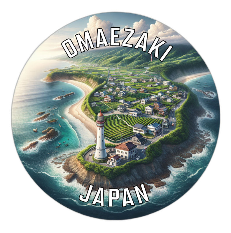 Omaezaki Japan Souvenir Die Cut Flat Magnet 6-Inch