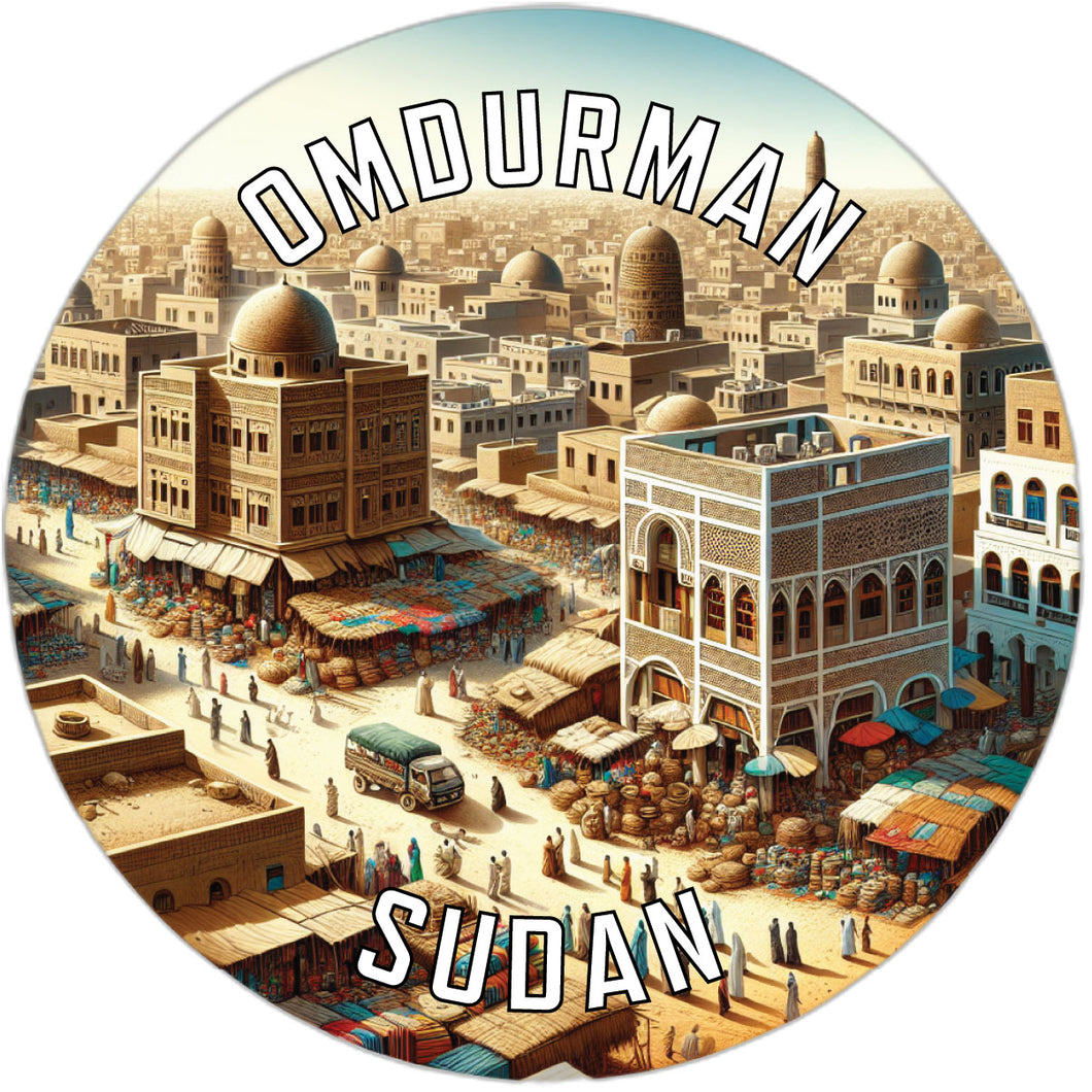 Omdurman Souvenir Die Cut Flat Magnet 6-Inch