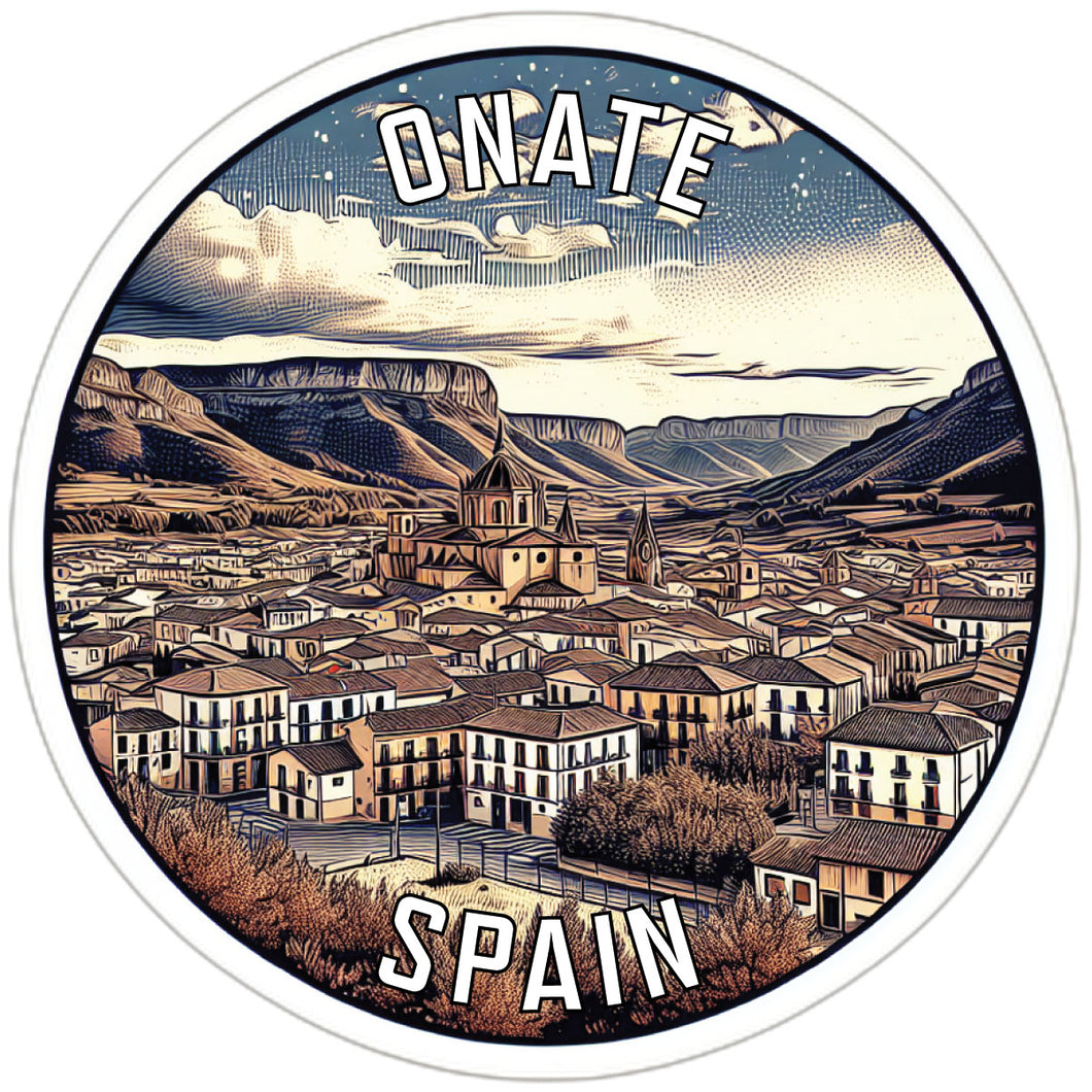 Onate Spain Souvenir Die Cut Flat Magnet 2-Inch