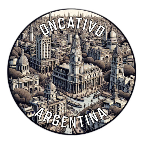 Oncativo Argentina Souvenir Die Cut Flat Magnet 2-Inch