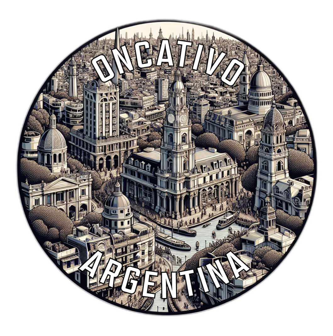 Oncativo Argentina Souvenir Die Cut Flat Magnet 2-Inch