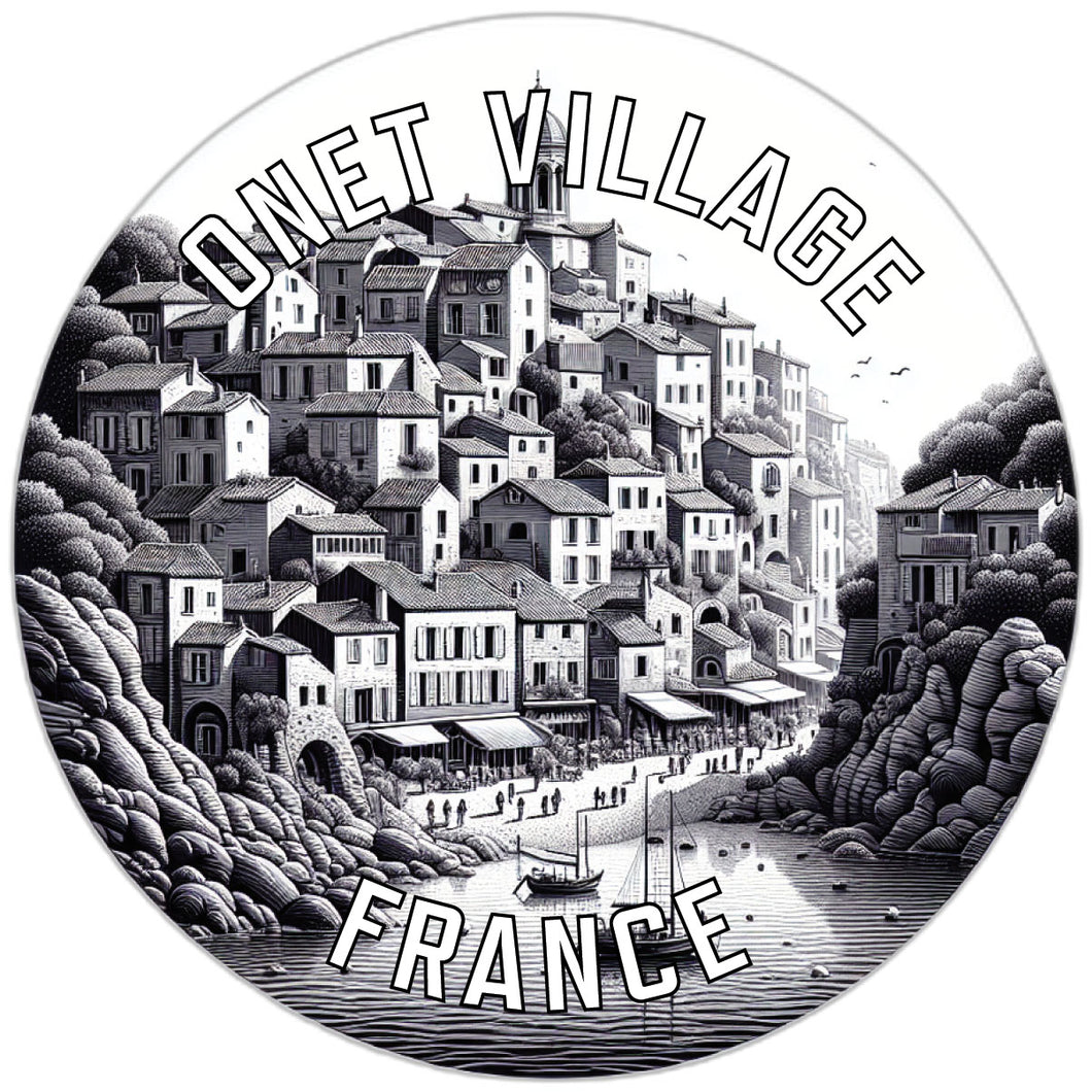 Onet Village France Souvenir Die Cut Flat Magnet 2-Inch