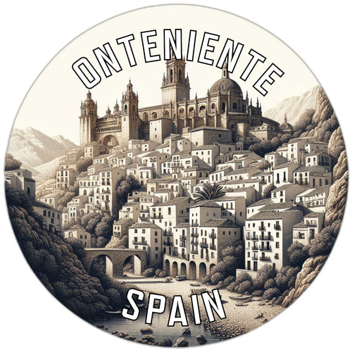 Onteniente Spain Souvenir Vinyl Decal Sticker 2-Inch