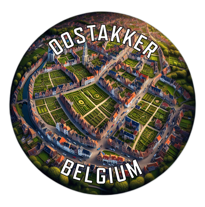 Oostakker Belgium Souvenir Vinyl Decal Sticker 6-Inch