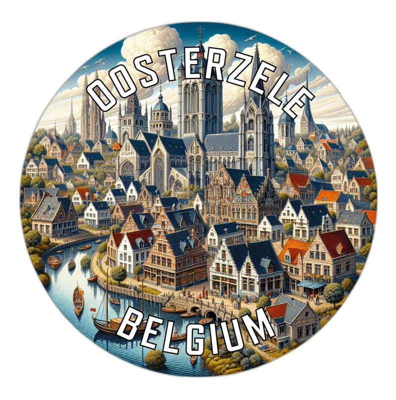 Oosterzele Belgium Souvenir Vinyl Decal Sticker 6-Inch