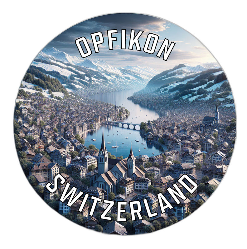 Opfikon Switzerland Souvenir Vinyl Decal Sticker 6-Inch