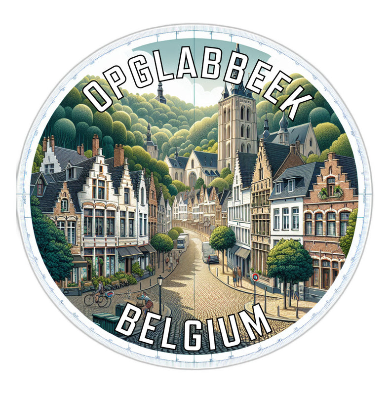 Opglabbeek Belgium Souvenir Die Cut Flat Magnet 2-Inch