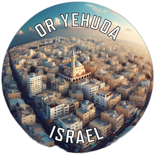 Or Yehuda Israel Souvenir Die Cut Flat Magnet 2-Inch