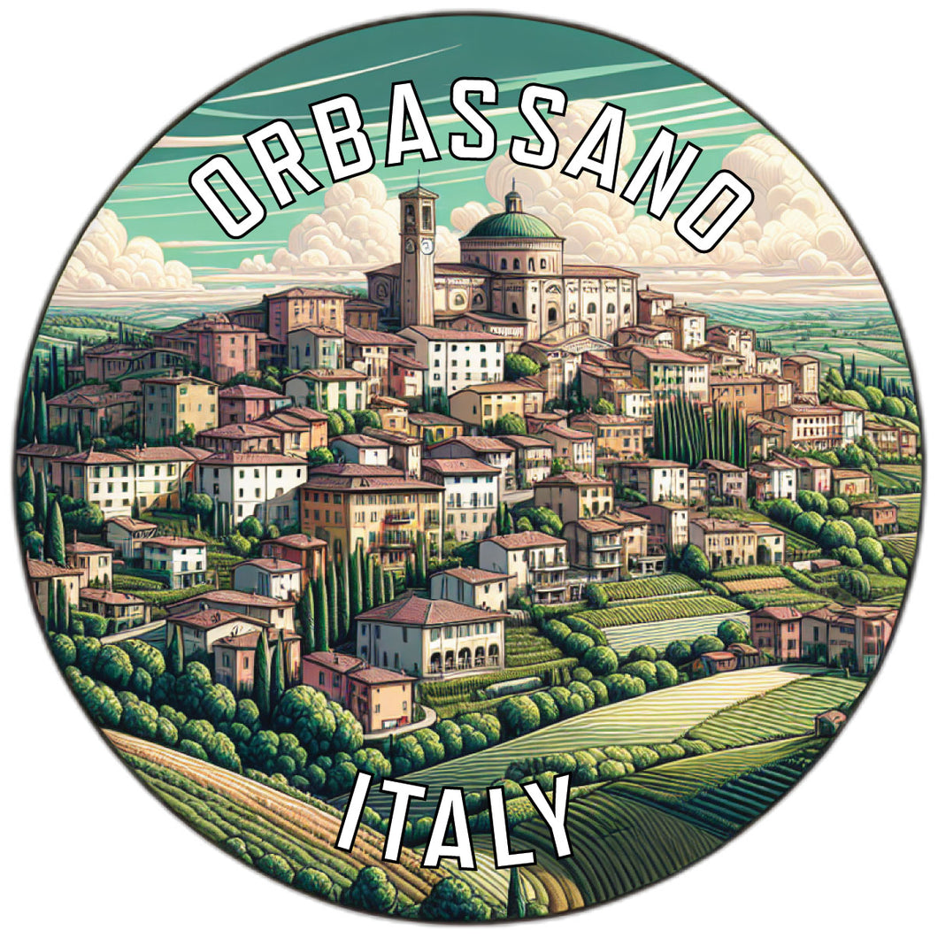 Orbassano Italy Souvenir Die Cut Flat Magnet 2-Inch