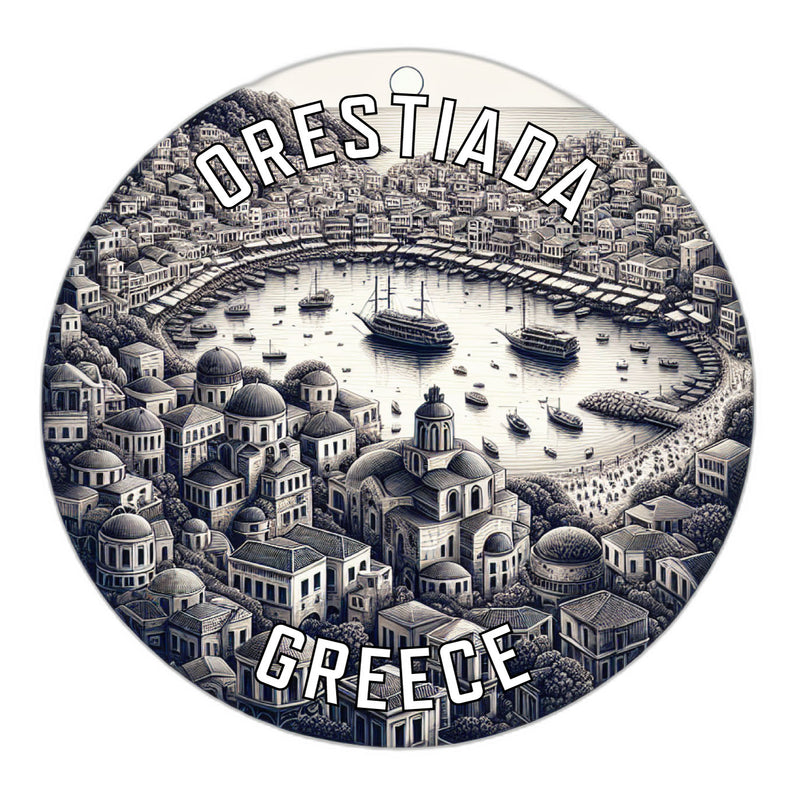 Orestiada Greece Souvenir Die Cut Flat Magnet 2-Inch