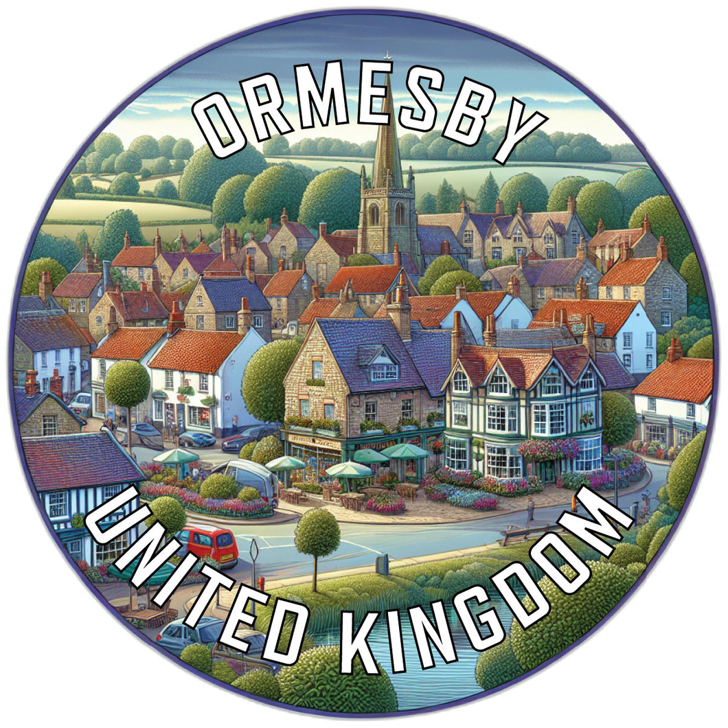 Ormesby United Kingdom Souvenir Die Cut Flat Magnet 2-Inch