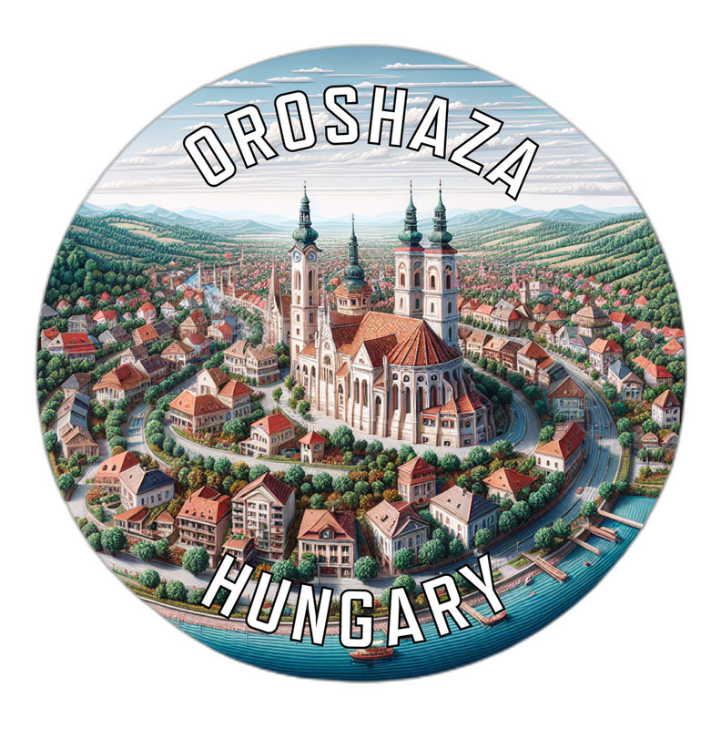 Oroshaza Hungary Souvenir Vinyl Decal Sticker 6-Inch