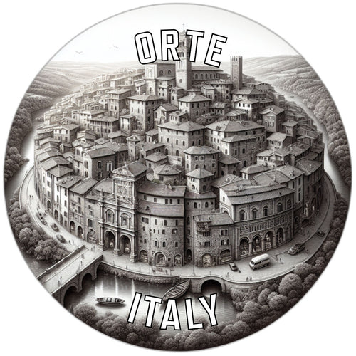 Orte Italy Souvenir Die Cut Flat Magnet 2-Inch