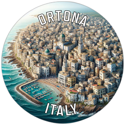 Ortona Italy Souvenir Die Cut Flat Magnet 2-Inch