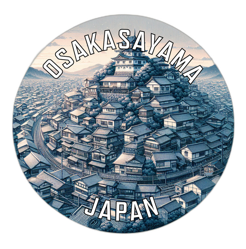 Osakasayama Japan Souvenir Vinyl Decal Sticker 2-Inch