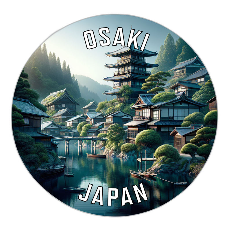 Osaki Japan Souvenir Die Cut Flat Magnet 6-Inch