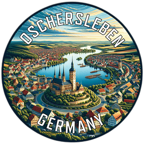 Oschersleben Germany Souvenir Vinyl Decal Sticker 6-Inch