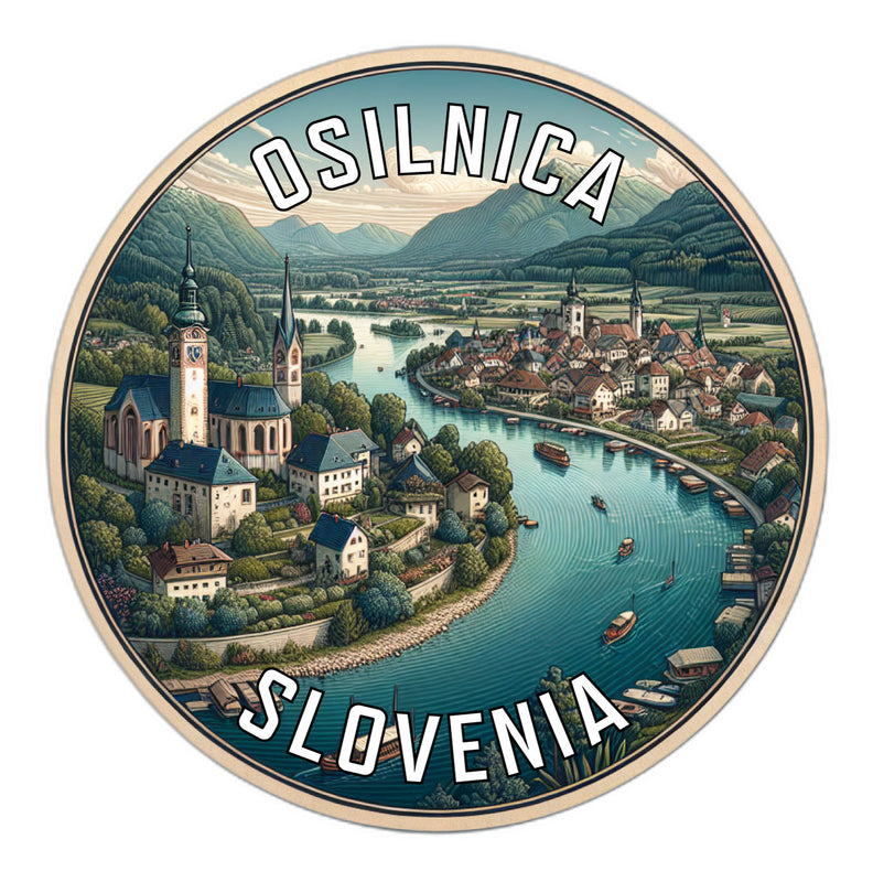 Osilnica Slovenia Souvenir Die Cut Flat Magnet 6-Inch