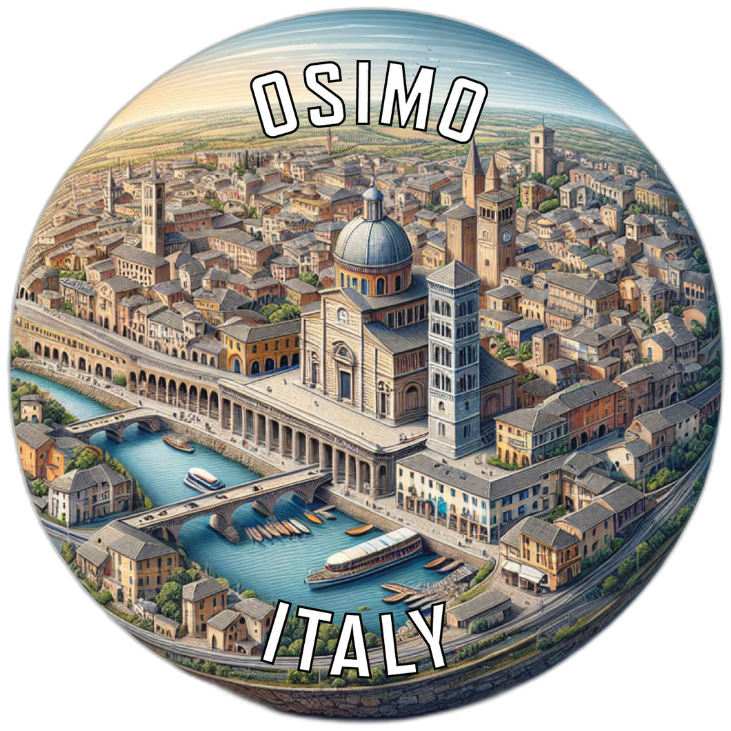 Osimo Italy Souvenir Die Cut Flat Magnet 2-Inch