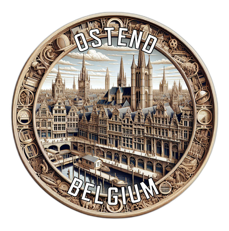 Ostend Belgium Souvenir Vinyl Decal Sticker 2-Inch