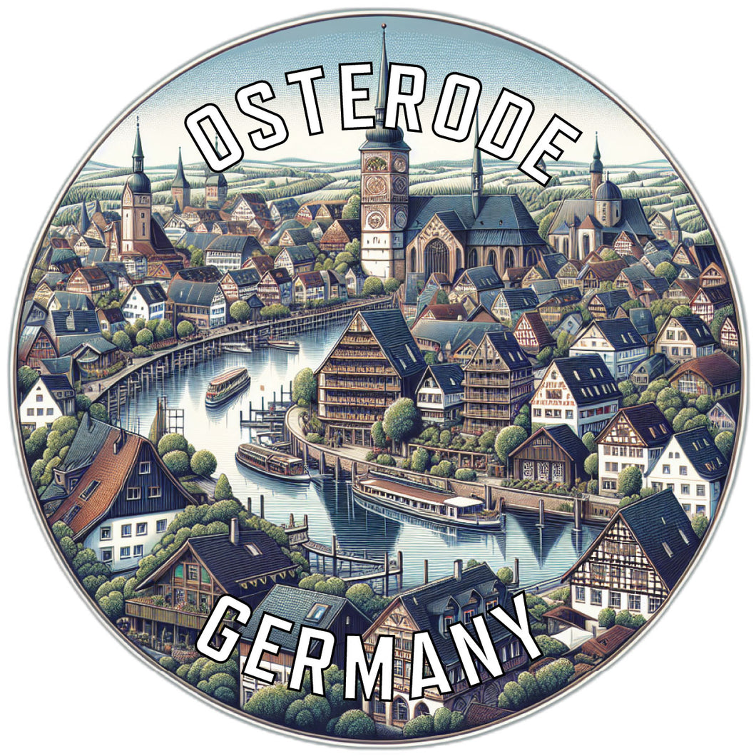 Osterode Germany Souvenir Die Cut Flat Magnet 2-Inch