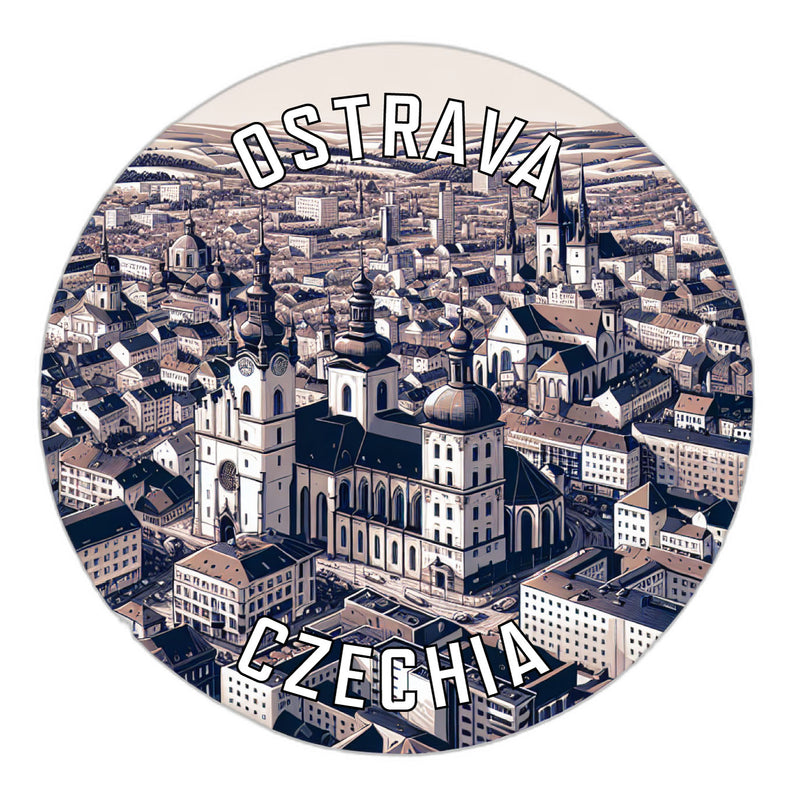 Ostrava Czechia Souvenir Vinyl Decal Sticker 2-Inch