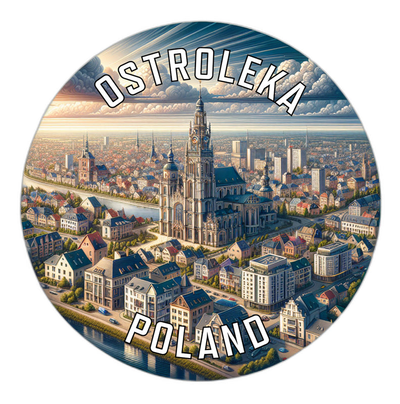Ostroleka Poland Souvenir Vinyl Decal Sticker 6-Inch