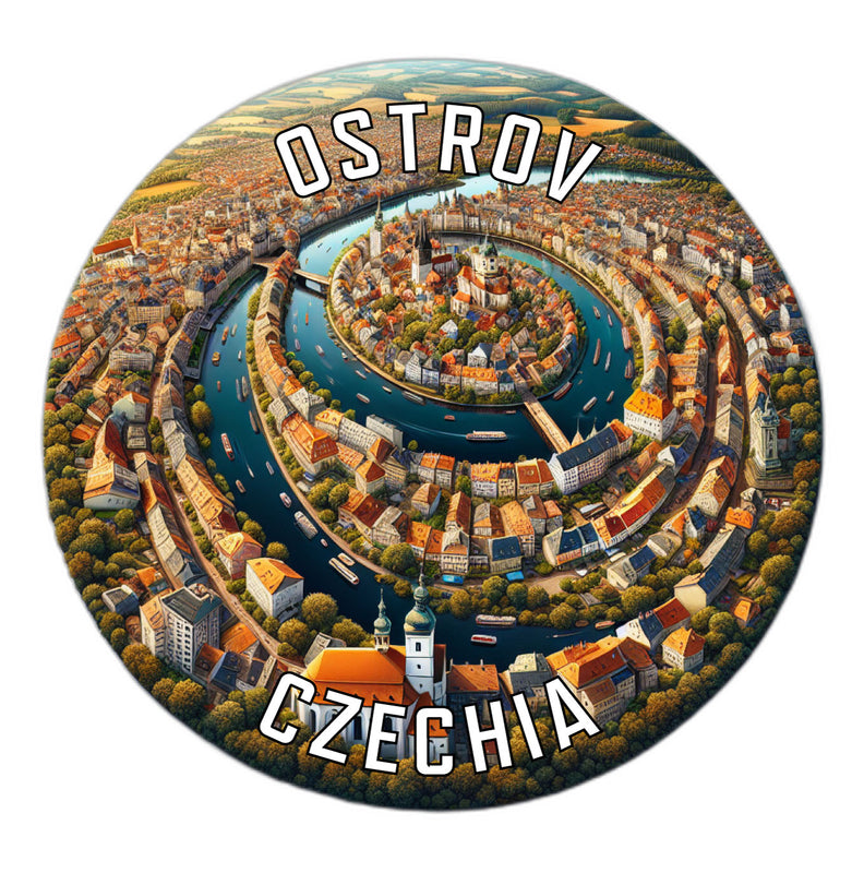 Ostrov Czechia Souvenir Vinyl Decal Sticker 2-Inch