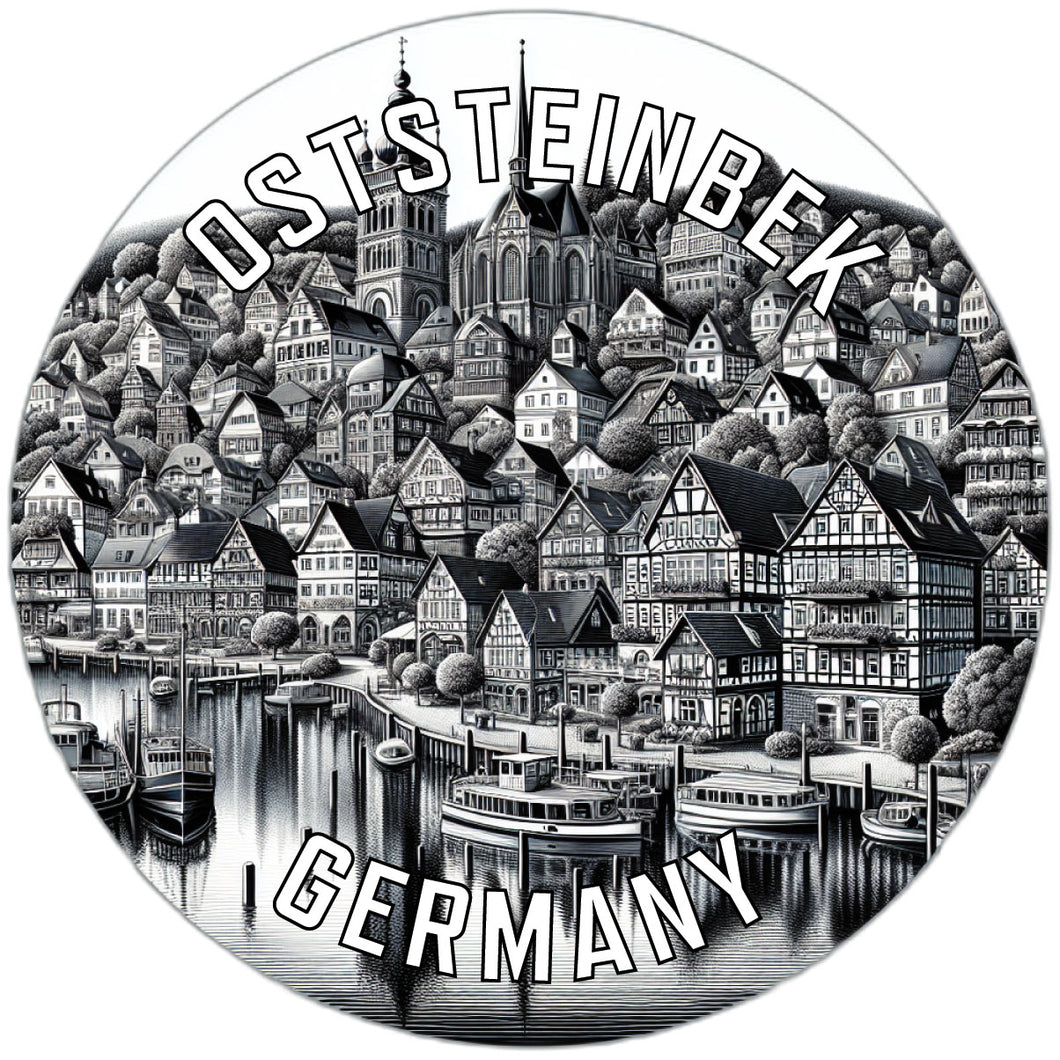Oststeinbek Germany Souvenir Die Cut Flat Magnet 2-Inch
