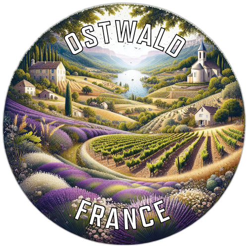 Ostwald France Souvenir Die Cut Flat Magnet 6-Inch