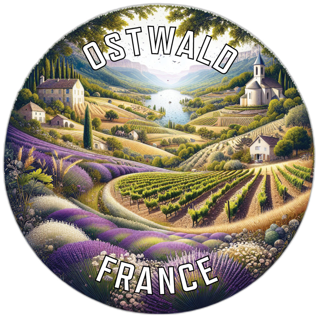 Ostwald France Souvenir Die Cut Flat Magnet 6-Inch