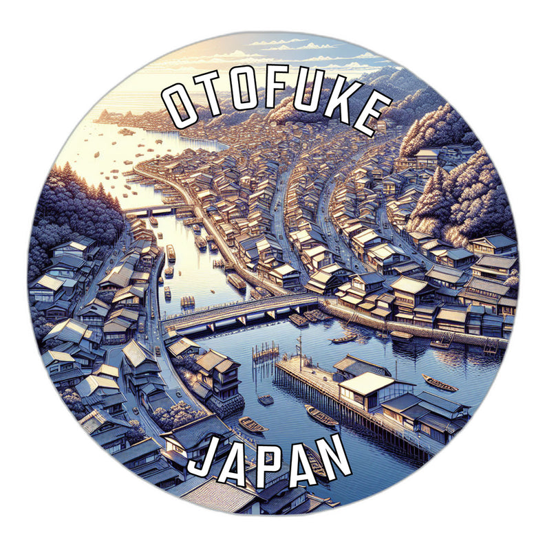 Otofuke Japan Souvenir Vinyl Decal Sticker 2-Inch
