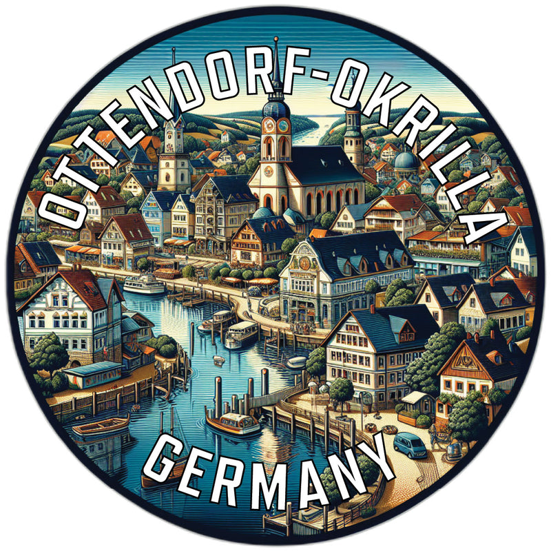 Ottendorf Okrilla Germany Souvenir Die Cut Flat Magnet 6-Inch