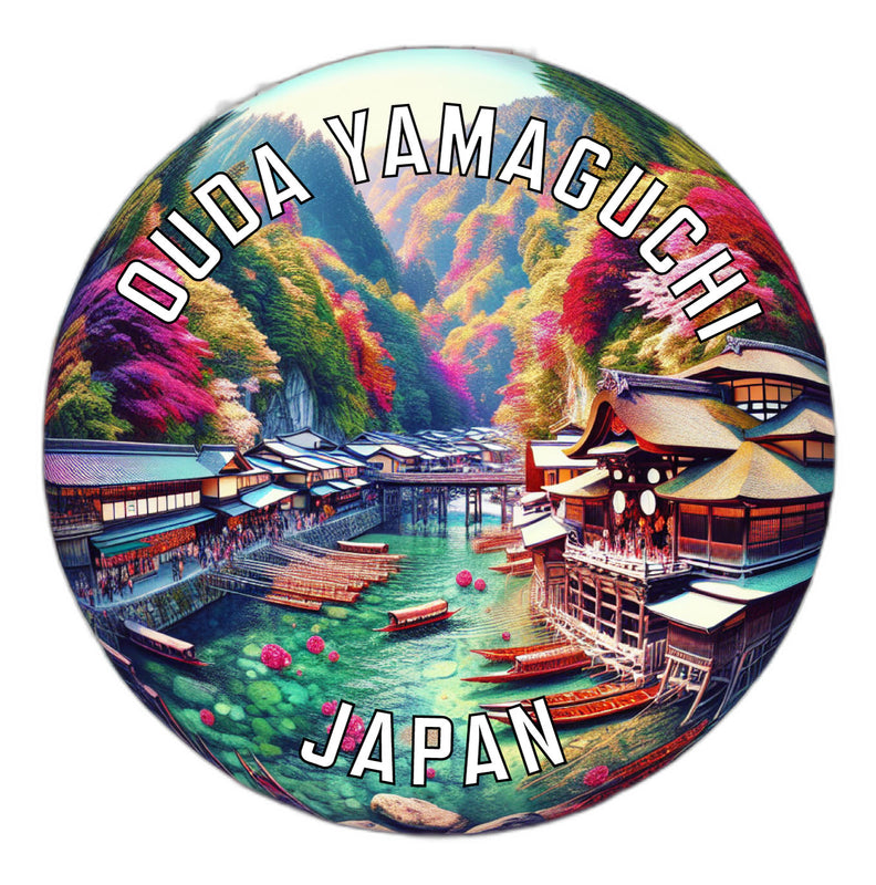 Ouda yamaguchi Japan Souvenir Vinyl Decal Sticker 4-Inch