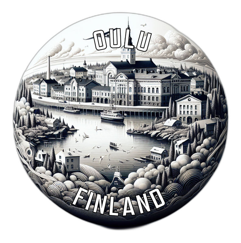 Oulu Finland Souvenir Vinyl Decal Sticker 2-Inch