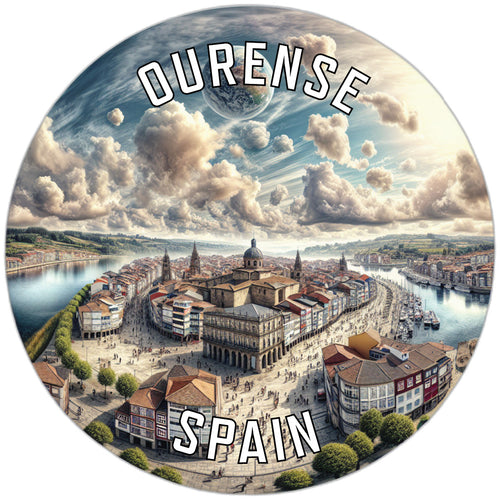 Ourense Spain Souvenir Die Cut Flat Magnet 2-Inch