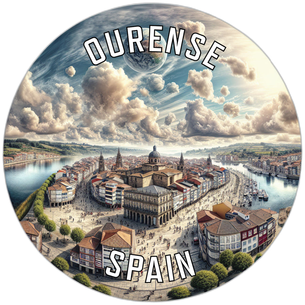 Ourense Spain Souvenir Die Cut Flat Magnet 2-Inch