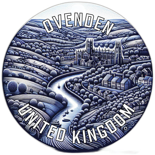 Ovenden United Kingdom Souvenir Die Cut Flat Magnet 2-Inch