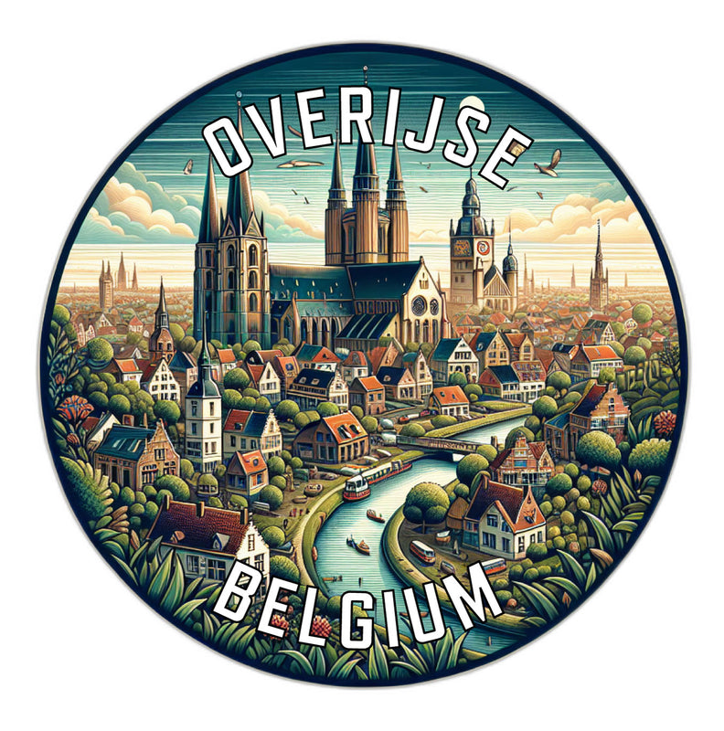Overijse Belgium Souvenir Vinyl Decal Sticker 2-Inch