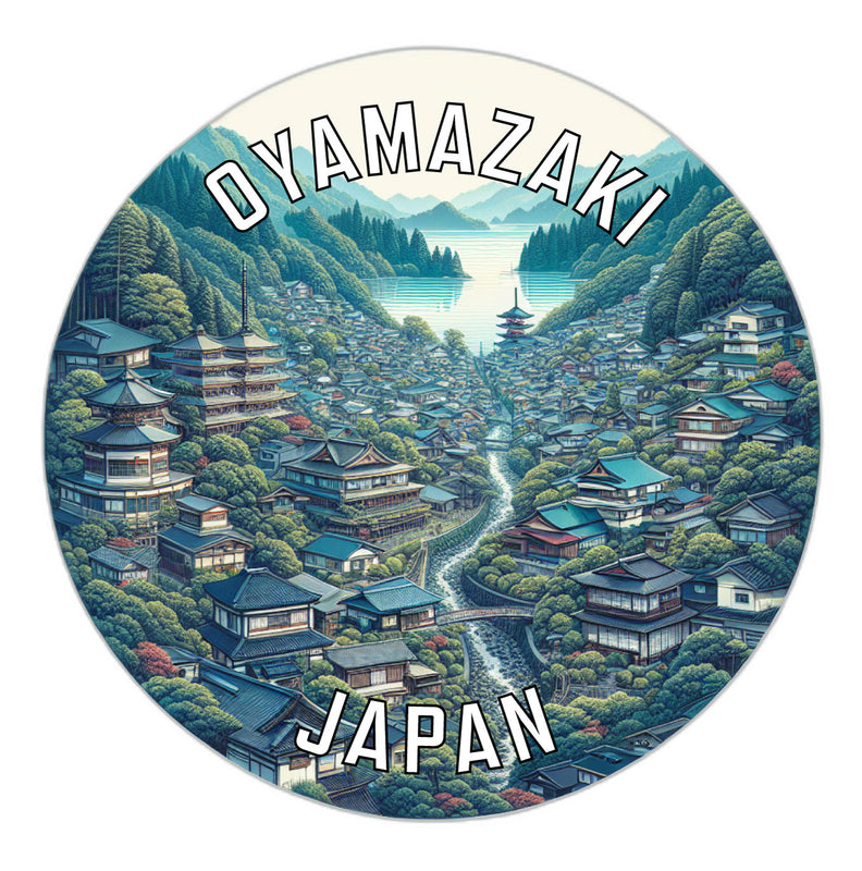 Oyamazaki Japan Souvenir Vinyl Decal Sticker 6-Inch